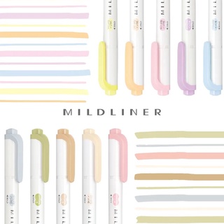 Zebra Mildliner WKT7 ปากกามาร์กเกอร์ไฮไลท์ แบบสองด้าน