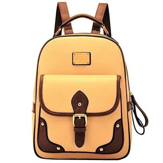 Fin 1 กระเป๋าเป้สะพายหลัง BACKPACK ใส่IPAD Code B1436 (สีครีมเข้ม)