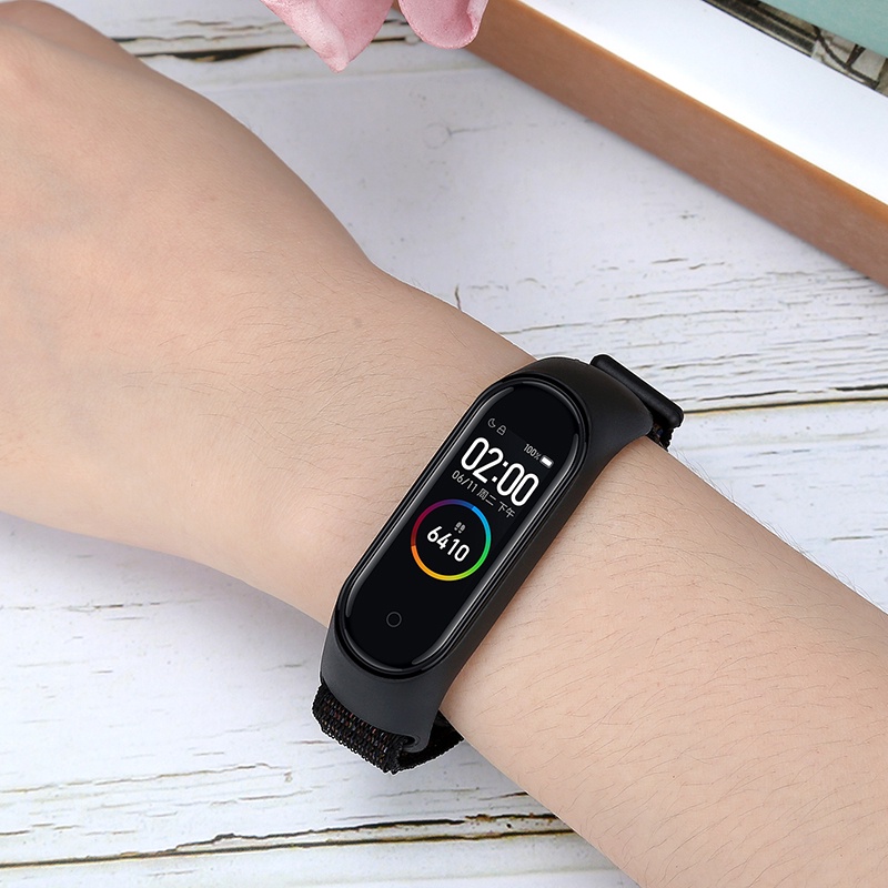 รูปภาพรายละเอียดของ Xiaomi Mi band 7 6 5 4 3 เคสซิลิโคน และสายรัดข้อมือไนลอน สไตล์โมเดิร์น สําหรับ Miband 3 4 5 6 7