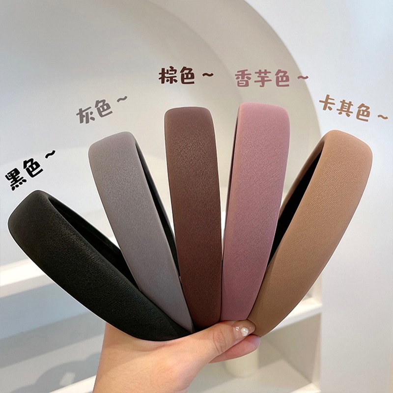 south-korea-dongdaemun-geometric-leather-sponge-headband-design-sense-headband-simple-home-travel-hair-accessories-for-g