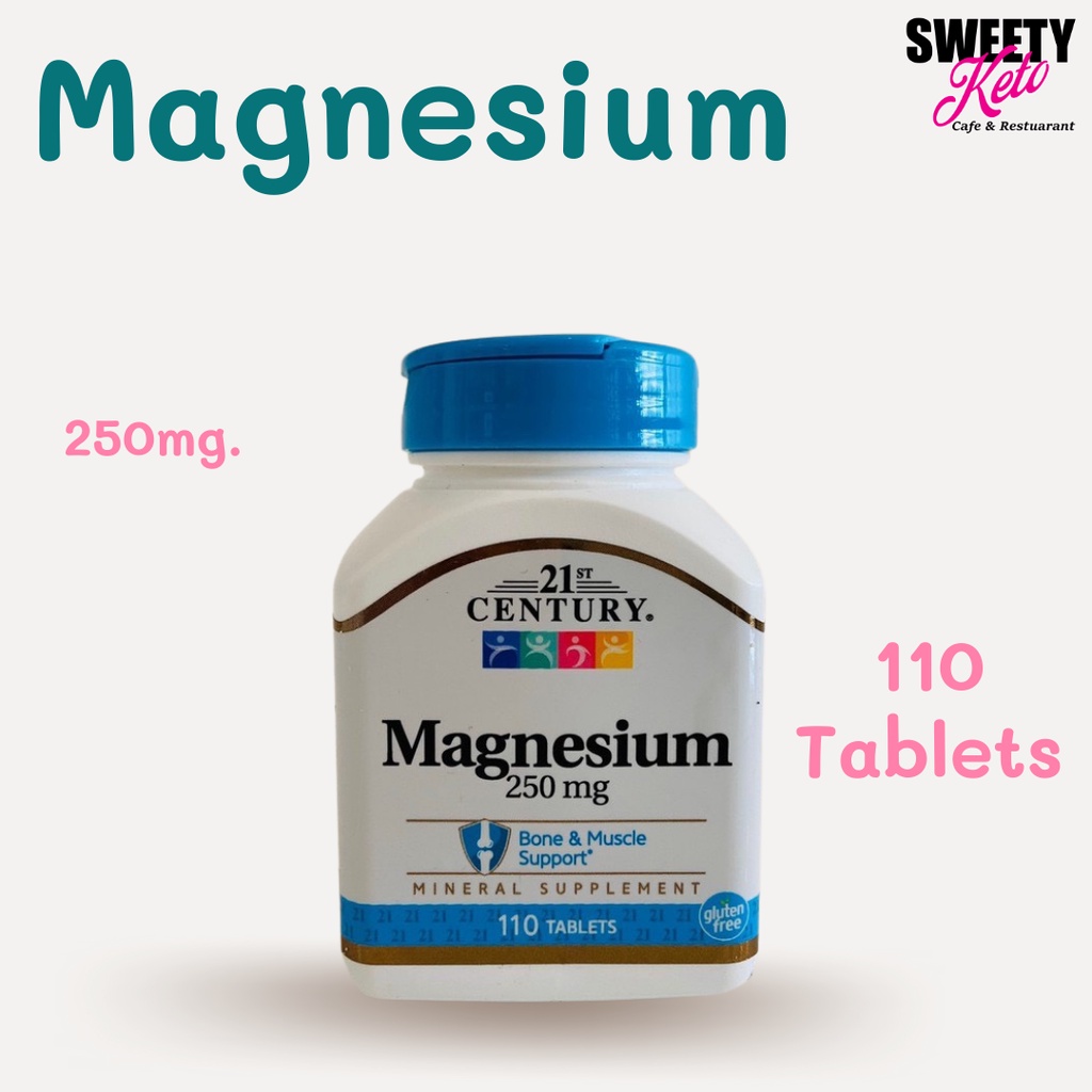 ภาพหน้าปกสินค้าKeto คีโต Magnesium แมกนีเซียม​ 250 mg. 110 tablets อาหารเสริมคีโต จากร้าน sweetyketo บน Shopee