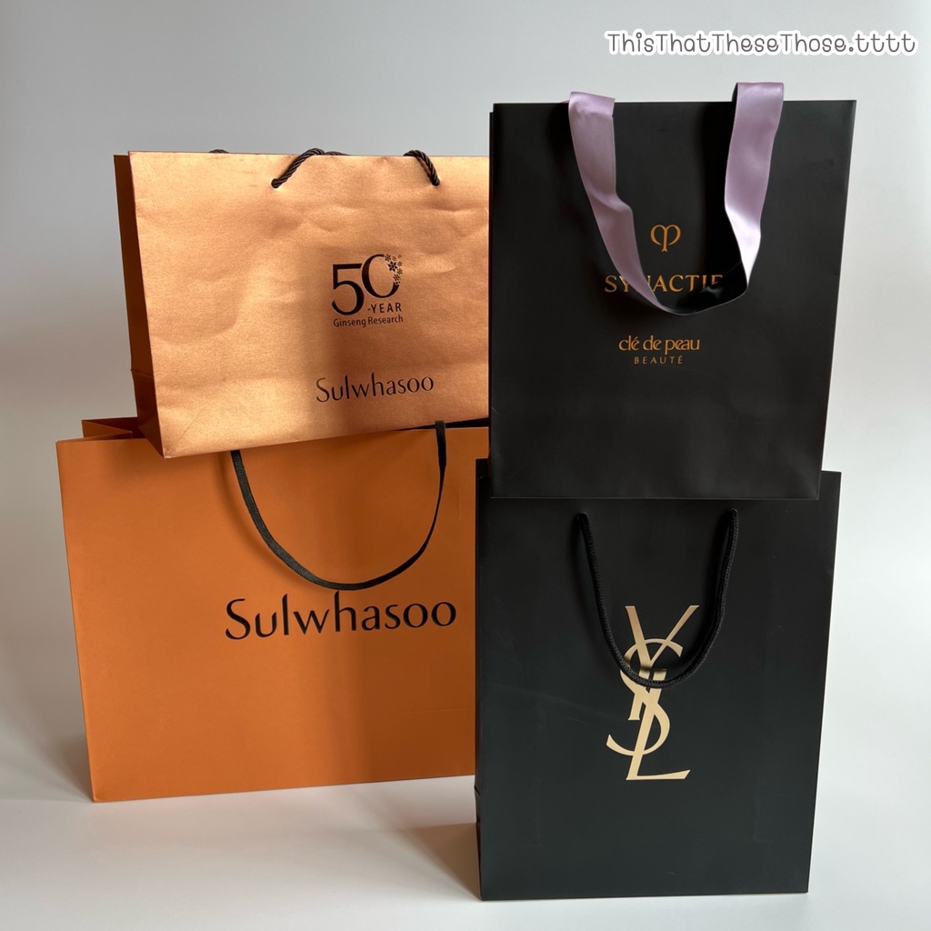 ภาพหน้าปกสินค้าถุงแบรนด์เครื่องสำอางแท้ Sulwhasoo Cle de Peau ถุงเครื่องสำอางเคาน์เตอร์แบรนด์ มือสอง สภาพดี