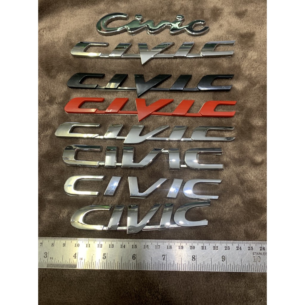 honda-civic-sb4-ef-eg-ek-es-fd-fb-fc-fk-logo-trim-แต่ง-อักษร-ท้าย-กระโปรง-โลโก้-ซีวิค-car-รถเก๋ง