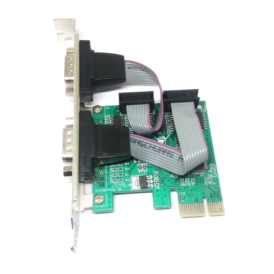 ภาพหน้าปกสินค้าการ์ด PCI-E serial card pcie to COM serial port RS232 interface industrial control expansion card WCH382L. DB9 จากร้าน alpha_expert บน Shopee