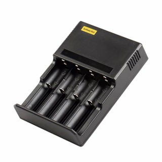 SUNFLOWER RICH ที่ชาร์จถ่านแบบปรับขนาดได้4ช่อง ชาร์จถ่า่นได้ทุกขนาด แบตเตอรี่ความจุ