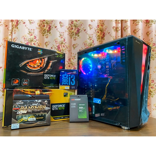 I3 9100f GTX 1070 8GB RAM 8GB SSD 240 GB