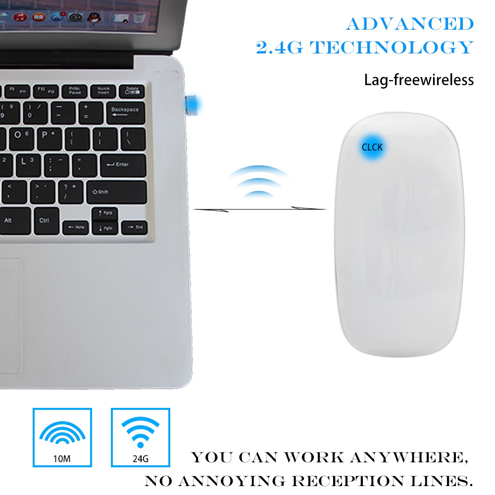 เมาส์ไร้สาย-2-4ghz-แบบบางพิเศษ-พอร์ต-usb-3d-สําหรับ-macbook