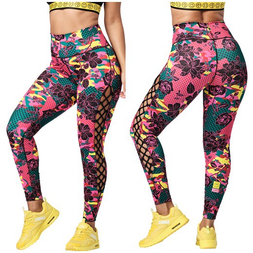 Zumba Wear  Spread Zumba Love High Waisted Laced Up Leggings