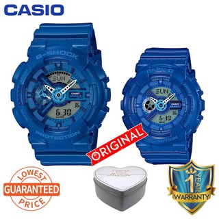 Casio G-Shock Baby-G GA110 BA110 ผู้ชายผู้หญิงคนรักนาฬิกา GA-110GB-1A / BA-11