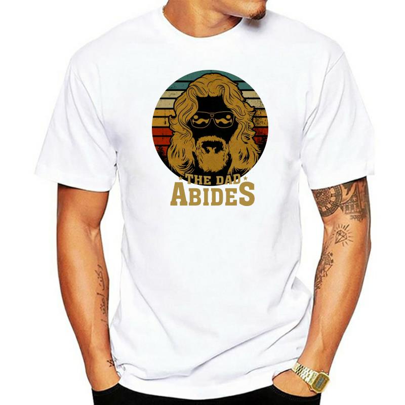 เสื้อยืดผ้าฝ้ายพิมพ์ลายขายดี-เสื้อยืดลําลอง-แขนสั้น-พิมพ์ลาย-the-dad-abides-the-big-lebowski-สไตล์วินเทจ-สําหรับผู้ชาย-ข