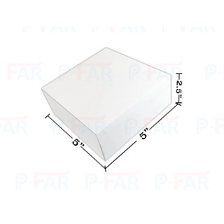 กล่องเค้กชิ้น ขนาด 5x5x2.5 นิ้ว (100 ใบ) MS012E_INH109