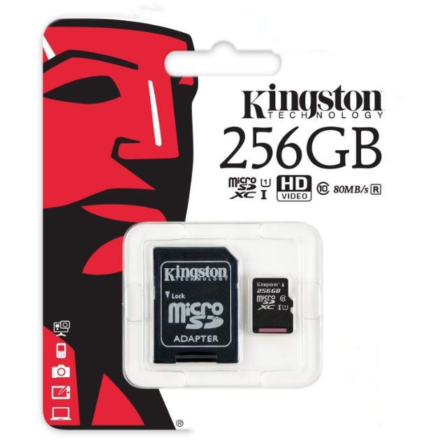 kingston-micro-sd-card-memory-card-256gb-กล้อง-กล้องติดรถยนต์-โทรศัพท์มือถือ