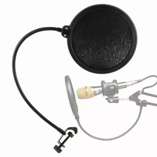 iremax สตูดิโอไมโครโฟน Studio Microphones Mic Pop Filter Mask Shield Protection - Black