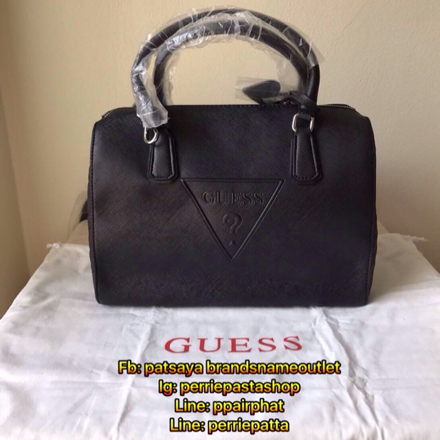 guess-ทรง-speedy-ของแท้มือหนึ่ง-ของใหม่มีถุงผ้า-หนัง-saffiano-สวยหรู-สายยาวปรับถอดได้