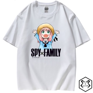 อะนิเมะ Spy X Family เสื้อยืด Anya คอสเพลย์เสื้อกราฟิกขนาดใหญ่ Unisex Tops