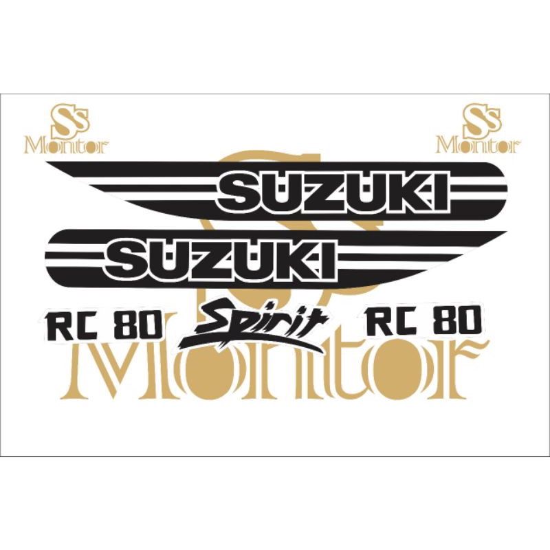 สติ๊กเกอร์แถบ Suzuki rc 80 พิมพ์จิตวิญญาณ rc80 คุณภาพ | Shopee Thailand