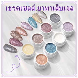 Monja ยาทาเล็บเจล กึ่งถาวร มีไฟ LED UV 8 สี