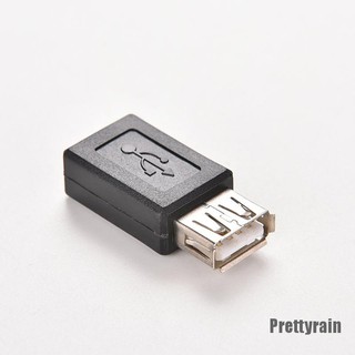 [Prettyrain] ขายดี อะแดปเตอร์ข้อมูล USB 2.0 A ตัวเมีย เป็น Micro USB B 5 Pin ตัวเมีย