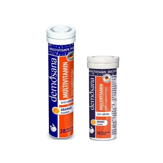 Demosana Multivitamin Orange Dietary Supplement Product ดีโมซานา ผลิตภัณฑ์เสริมอาหาร มัลติวิตามิน กลิ่นส้ม(เลือกขนาดได้)