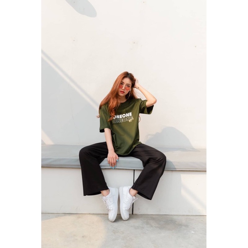 97x-olive-green-oneone-oversize-เสื้อโอเวอร์ไซส์-เสื้อสีเขียว