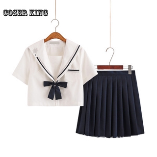 ชุดนักเรียน ญี่ปุ่น Japanese School Uniform Costume ฤดูร้อนแขนสั้นชุดผู้หญิงแขนยาว Novelty Sailor Uniforms Cosplay Costu