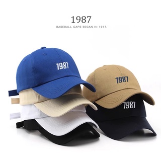 ภาพขนาดย่อของภาพหน้าปกสินค้าหมวกแก๊ป1987หมวกกันแดด, หมวกกีฬาสไตล์ญี่ปุ่น สไตล์เกาหลี จากร้าน fasioncaps บน Shopee