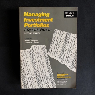 Managing Investment Portfolios: A Dynamic Process / John L. Maginn มือสอง สภาพดี ราคาถูก