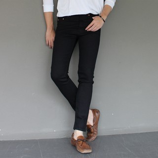 สินค้า Zebra Jeans กางเกงยีนส์ชายขาเดฟผ้ายืดริมเเดงสีดำ(sizeเอว28-40)
