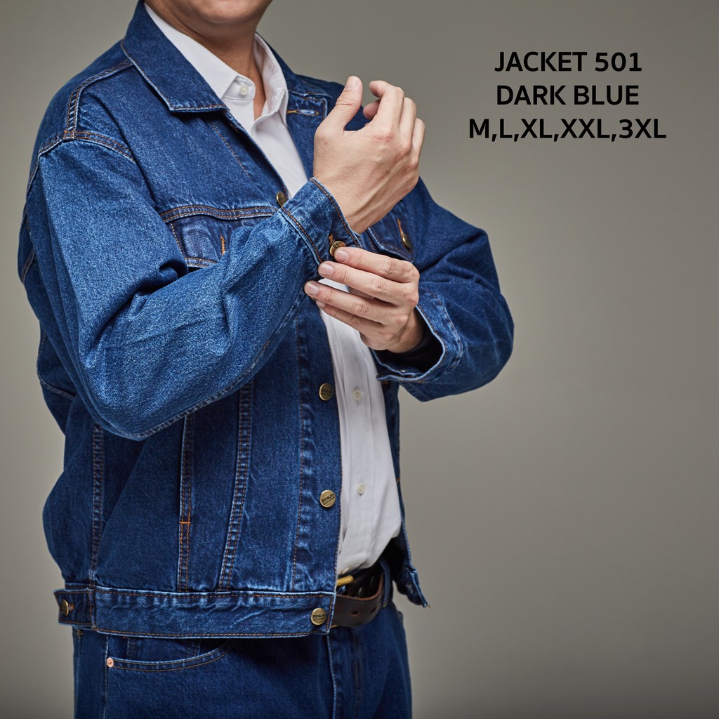 ภาพหน้าปกสินค้าเสื้อยีนส์ ผู้ชาย oversize แจ็คเก็ตแขนยาว ยีนส์ สียีนส์ แจ็คเก็ตยีนส์ เสื้อแจ็คเก็ตยีนส์ jacket ยีนส์ ไซส์ใหญ่