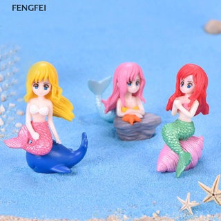 Fengfei นางเงือกจิ๋ว นางฟ้า เครื่องประดับสวน ตกแต่งกระถาง งานฝีมือ ตกแต่งบ้านตุ๊กตา