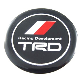 กรุณาวัดขนาดก่อนสั่งซื้อ สติกเกอร์ติดดุมล้อ Trd Racing Develpment ขนาด 50mm. 1 ชุดมี 4 ชิ้น Aegether