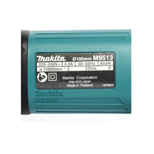 makita-เครื่องเจียร-ขนาด-4-นิ้ว-รุ่น-m9513b-สวิตซ์ท้าย-กำลังไฟฟ้า-850-วัตต์