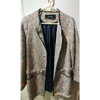 Zara Blazer เสื้อคลุมผ้าทวิต