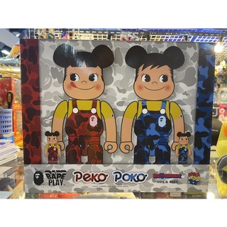 (แท้พร้อมส่ง)Be@rbrick BAPE PEKO POKO 100% + 400%