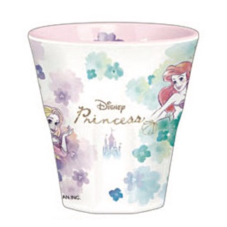 Disney Princess รวม เจ้าหญิง ถ้วยเมลามีน พิมพ์ลาย สีหวาน นำเข้าจากญี่ปุ่น 270 ml