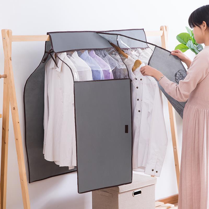 ขายร้อน-ไม้แขวนเสื้อกันฝุ่นผ้าคลุมตู้เสื้อผ้าของใช้ในครัวเรือนชุดใสถุงแขวนเสื้อผ้า
