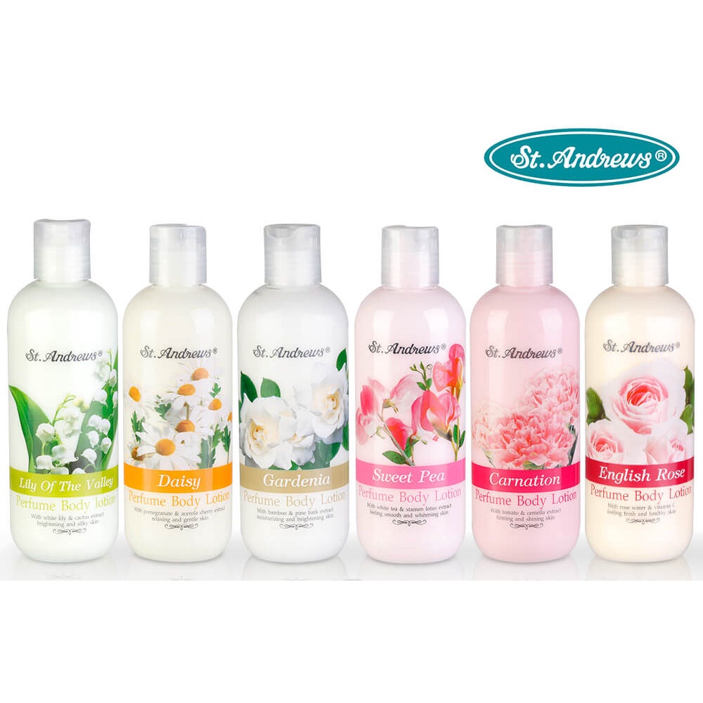 st-andrews-floral-body-lotion-carnation-250ml-โลชั่นบำรุงผิว-กลิ่นดอกคาร์เนชั่น-ช่วยทำให้ผิวมีน้ำมีนวลเปล่งปลั่ง