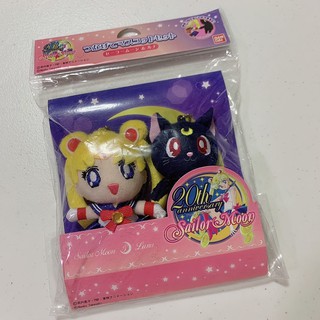 Sailormoon เซเลอร์มูนเซตพวงกุญแจคู่ลูน่า นำเข้าจากญี่ปุ่น สติ้กเกอร์แมวทอง