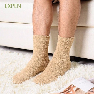 สินค้า Expen ถุงเท้าขนปุยผ้าแคชเมียร์หลากสี 7 สีสําหรับผู้ชายและผู้หญิง