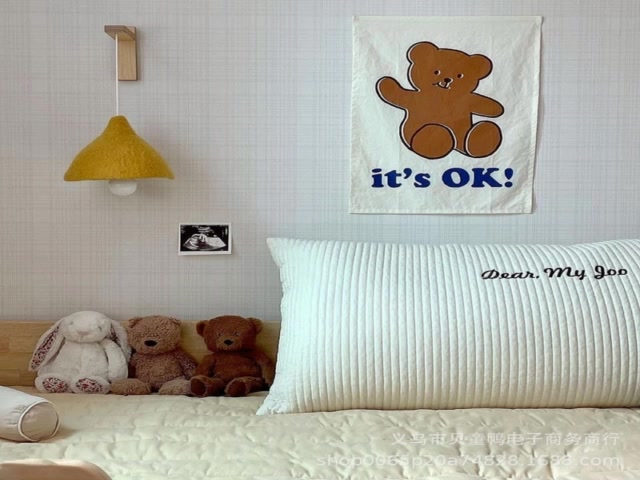 exhila-ตุ๊กตาหมี-งานฝีมือ-สําหรับแขวนตกแต่งผนังบ้าน-ห้องนอน