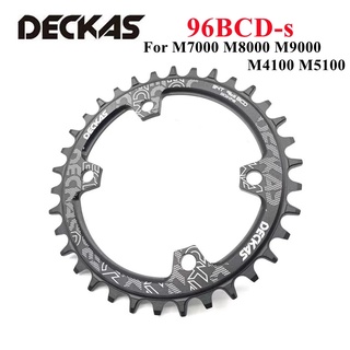 Deckas Round 96BCD Chainring MTB Mountain bike bicycle BCD 96mm 32T 34T 36T 38T Crown Plate Parts For M6000 M7000 M8000 M9000 M4100 M5100 bicycle crank