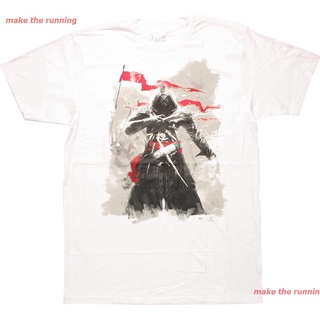 แฟชั่นคลาสสิกmake the running เสื้อยืดยอดนิยม Assassins Creed Revelations Ezio T-Shirt, Small Short sleeve T-shirts