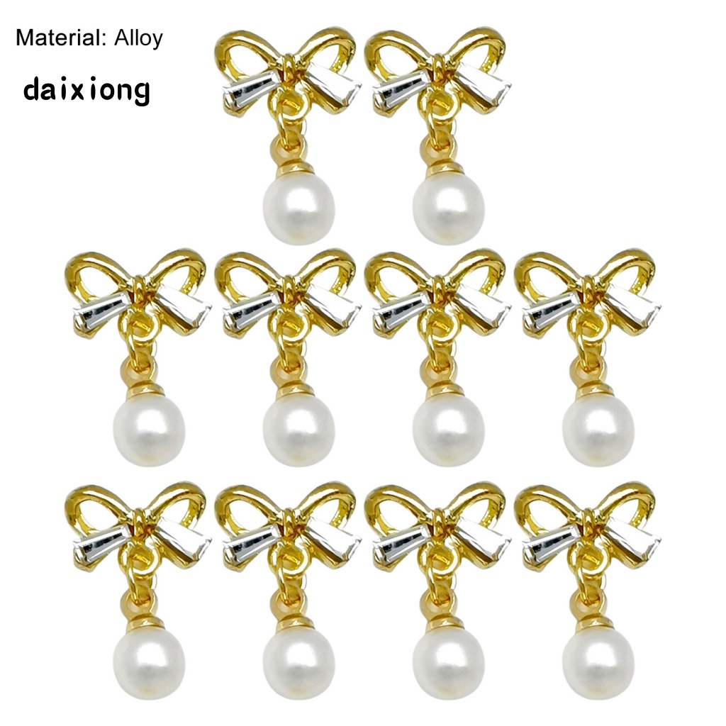 lt-daixiong-gt-อุปกรณ์ตกแต่งเล็บ-จี้โบว์โลหะ-3d-diy-10-ชิ้น