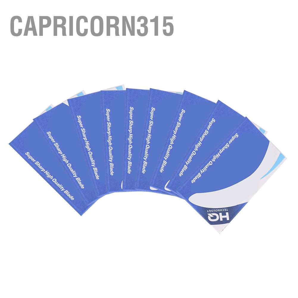 capricorn315-ด้ามจับไม้-สไตล์เรโทร-พร้อมหัวใบมีดโกนหนวด-10-ชิ้น