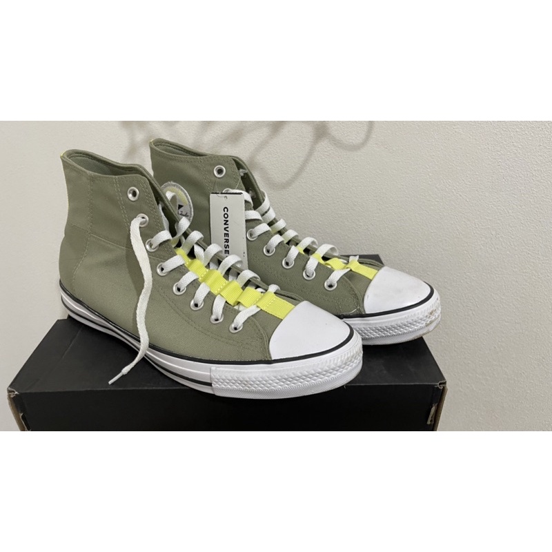 แท้ 100% รองเท้า Converse Webbed Hi Spruce Green แท้ พร้อมป้าย+กล่อง ...