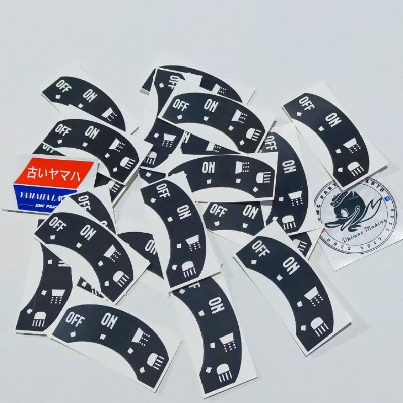 สติ๊กเกอร์หมวกโลโก้ DETAILING/DETAILING STICKER (ON OFF) กุญแจจุดระเบิด ...