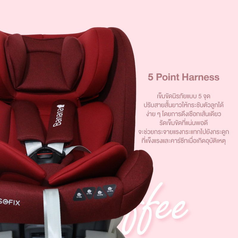 ภาพสินค้าGlowy Star Banoffee คาร์ซีท คาร์ซีทเด็ก หมุนได้ 360องศา ISOFIX ใช้ได้แรกเกิด  12ขวบ(0-36 Kg) สินค้ารับประกันศูนย์ จากร้าน babyandkidsthailand บน Shopee ภาพที่ 5