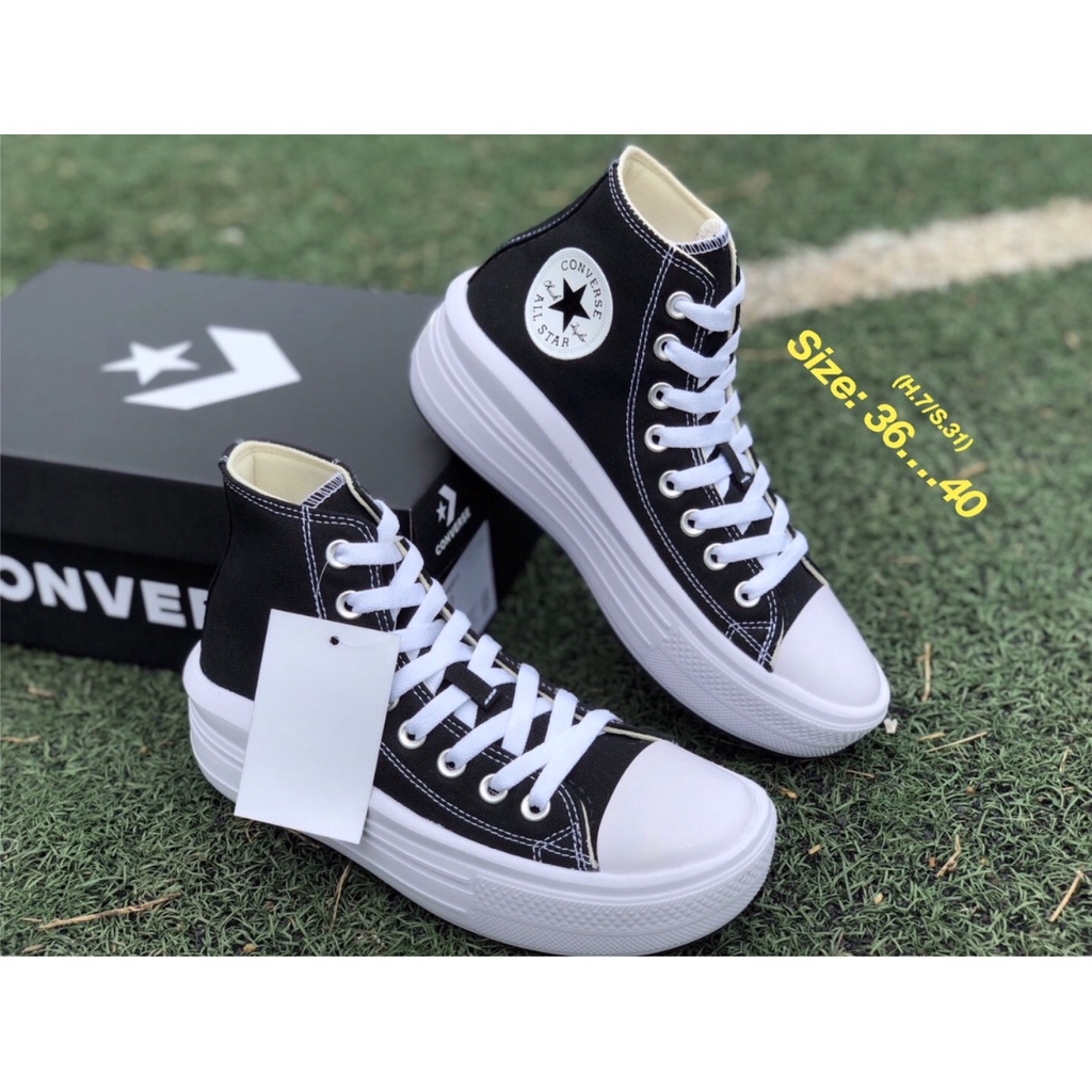 converse-รองเท้าผ้าใบผูกเชือกแบบหุ้มข้อ-พร้อมกล่อง