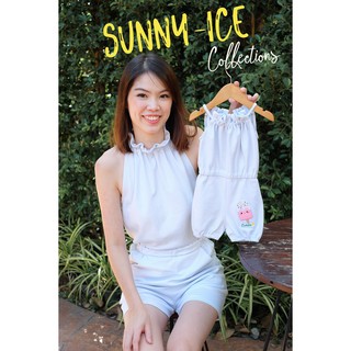 ชุดแม่ลูกSunny-Ice  จั๊มสูทคู่แม่ลูก ชุดครอบครัว