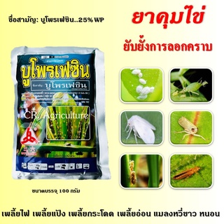 สารกําจัดแมลง 🐞 บูโพรเฟซิน ตราใบพัด 🐞 ยาคุมไข่หนอน ยาคุมไข่ กำจัดตัวอ่อน กําจัดแมลง เพลี้ย แมลงหวี่ขาว หนอน 100 กรัม